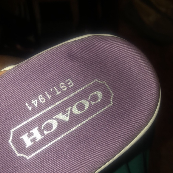 Coach women signature Canvas Slip on Slides Sandals - Picture 5 of 5